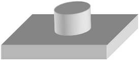 Bild 3: CAD Ansicht eines viereckigen Fundamentes
